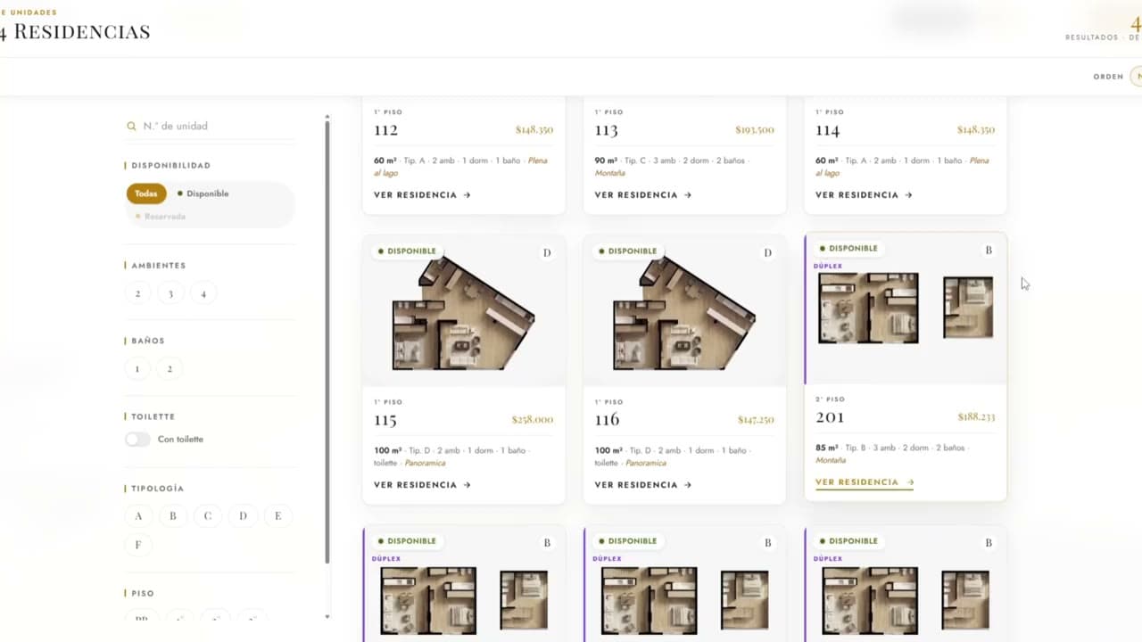 Disponibilidad en vivo · captura real del showroom