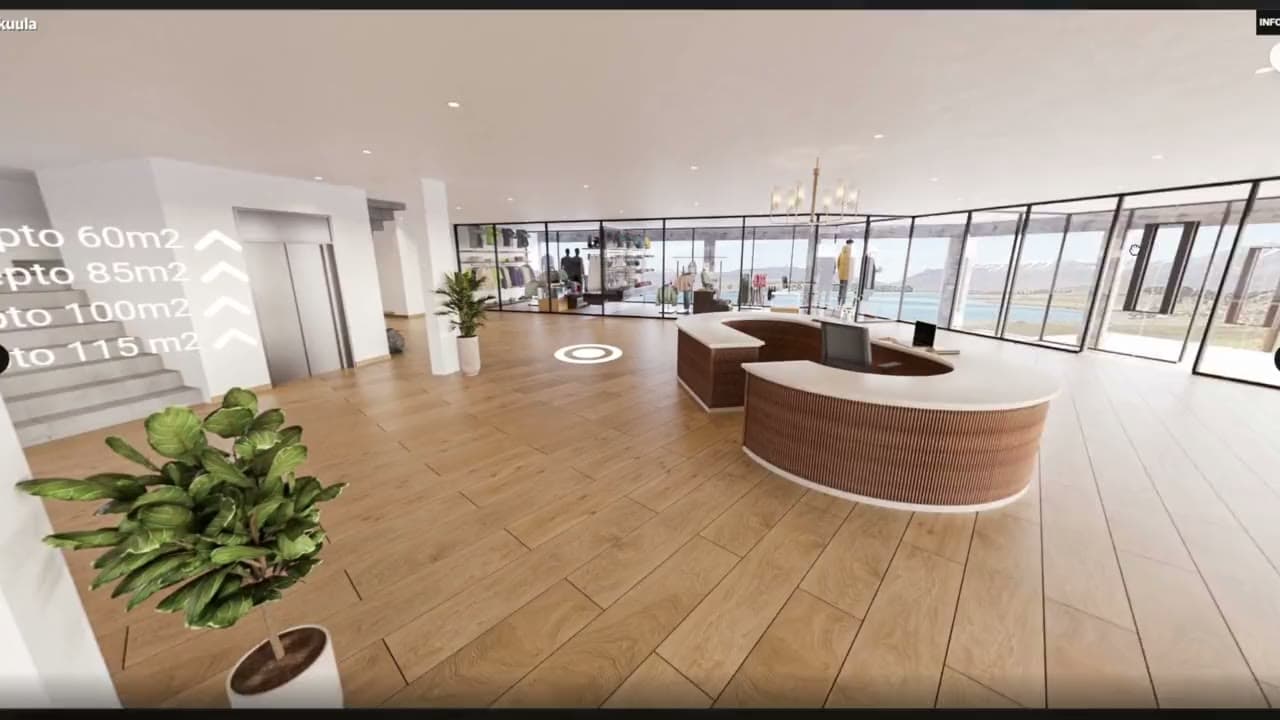 Recorrido 360° · captura real del showroom